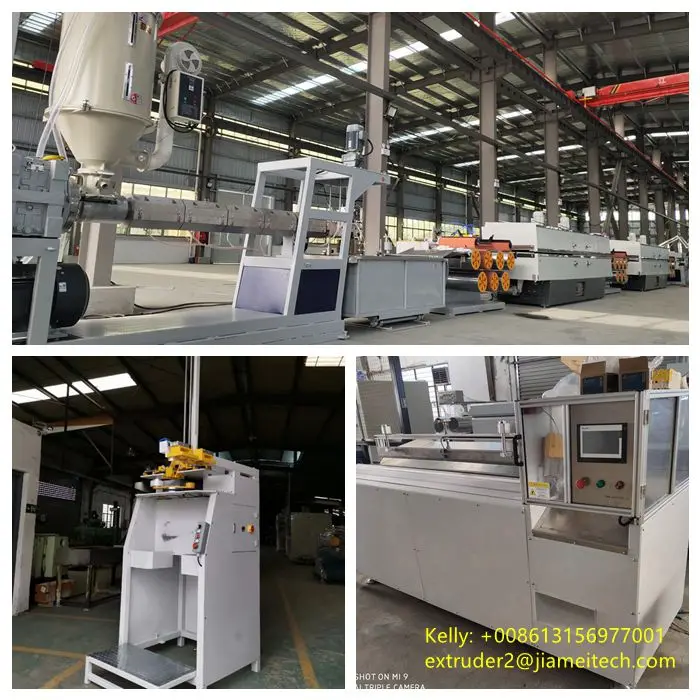 polypropylene crimp fibres production line/ reinforced pp macro concrete fiber extrusion making line