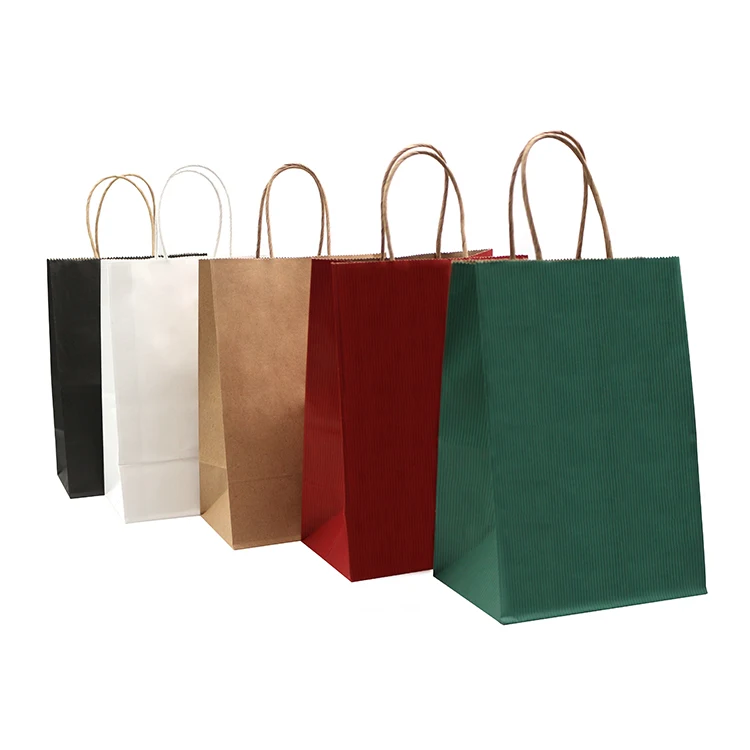 Wholesale Custom Gift Paper Bags With Your Own Personal Logo Shopping Imported From China