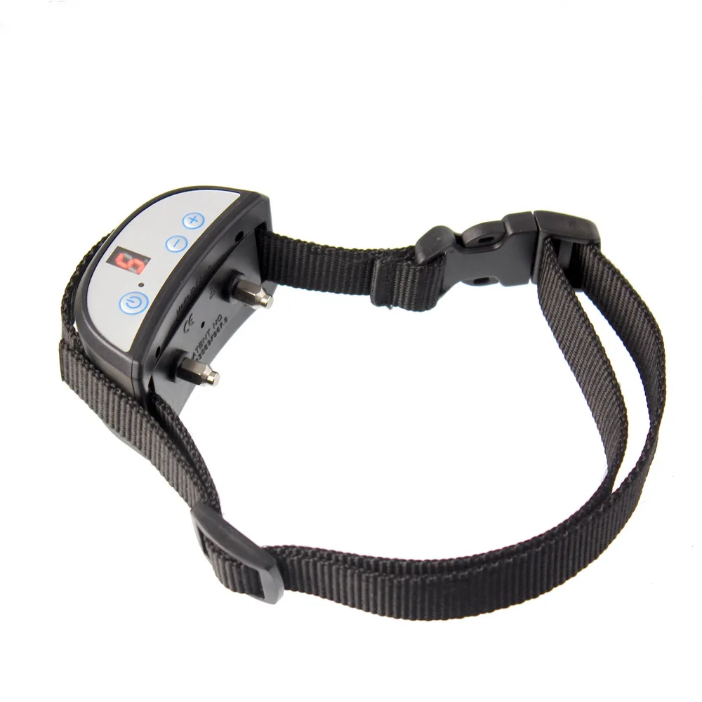 LED Display Sensitivity Adjustable no bark Dog Training Collar For Dog Anti Bark  With 4LR44 Battery  Nylon Belt