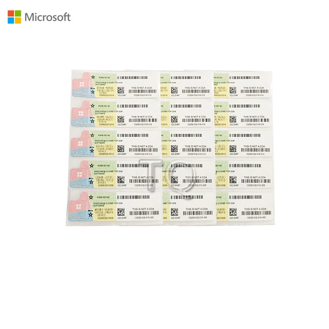 Windows 10 Home оригинальные OEM-ключи, наклейка COA активирована онлайн, высокое качество, Бесплатная доставка DHL