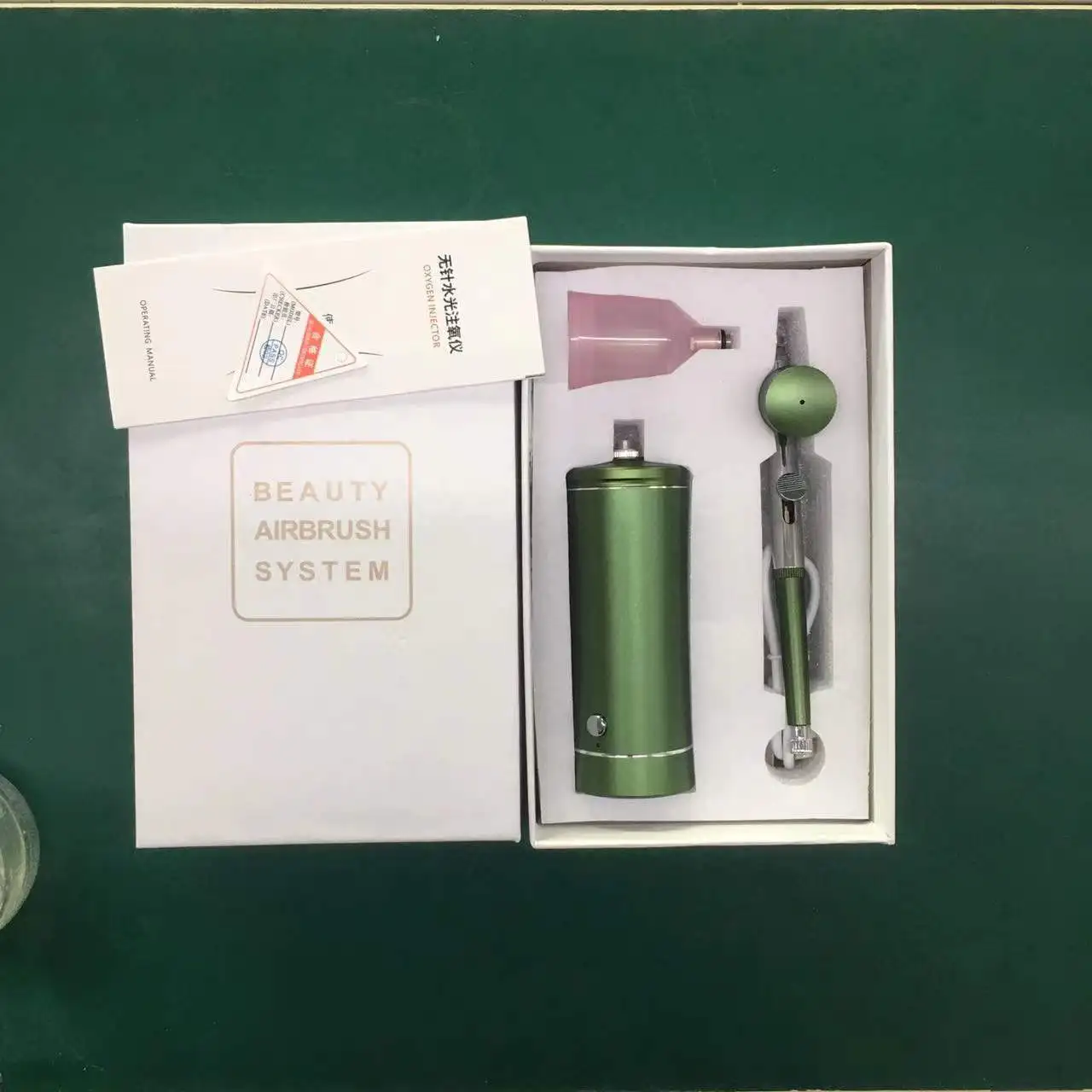 Portable Oxygen Airbrush Nail Painting Spray Gun Rechargeable Air Compressor Kit