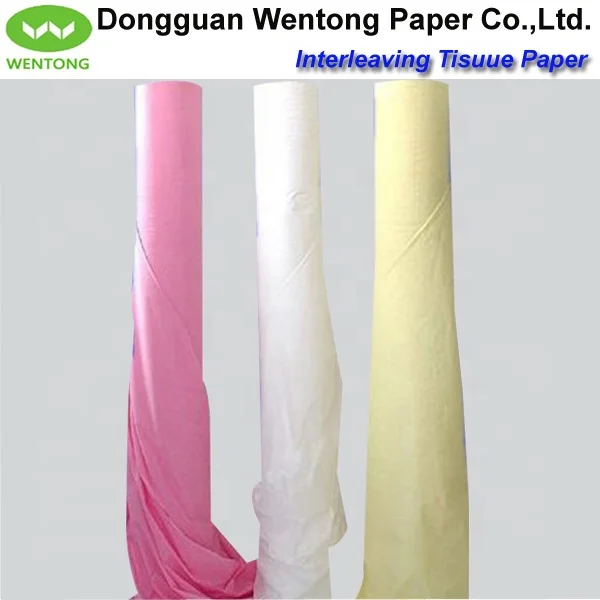 High quality color interleaving tissue paper for clothes factory