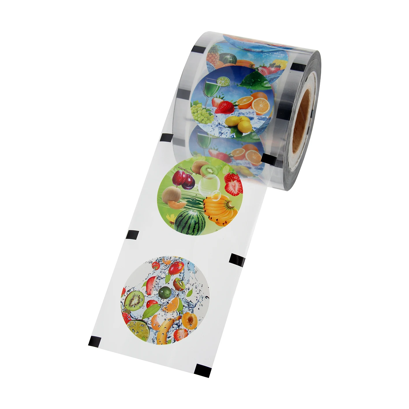 Factory Wholesale Plastic Roll Film Bubble Tea Cup Packaging Clear Flexible PP Plastic Fruit Juice Drinks Sealing Film