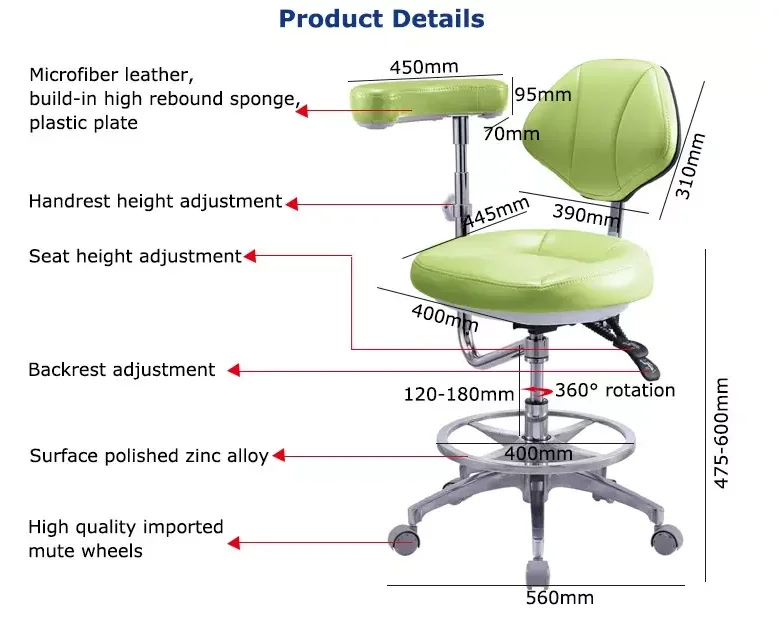 2022 factory price Dental chair / hospital chair / dental chair in various colors