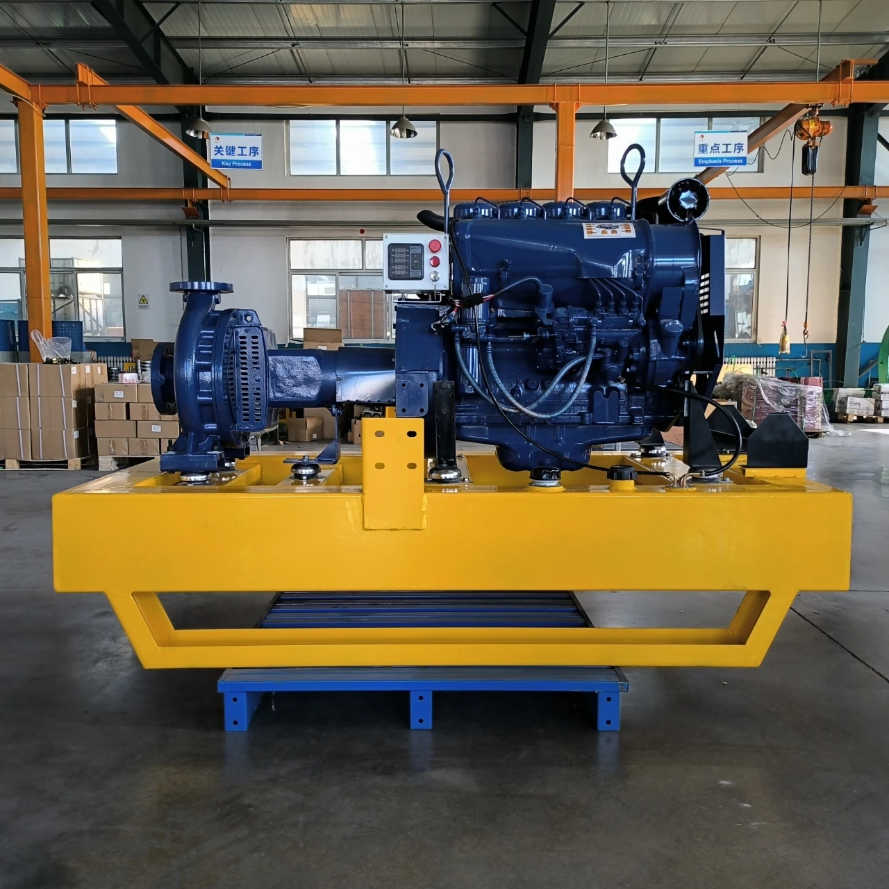 6 inch diesel centrifugal irrigation pump with F4L912 diesel engine 100-65mm