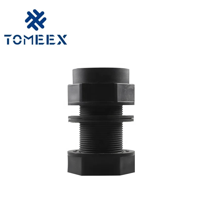 China suppliers tank adapter ABS fittings with gasket 1 inch female and male