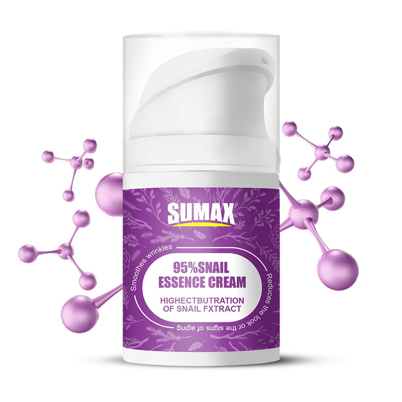 Sumax Private Label Anti Aging Snail Cream With Collagen Vitamin E For Women Skin Care
