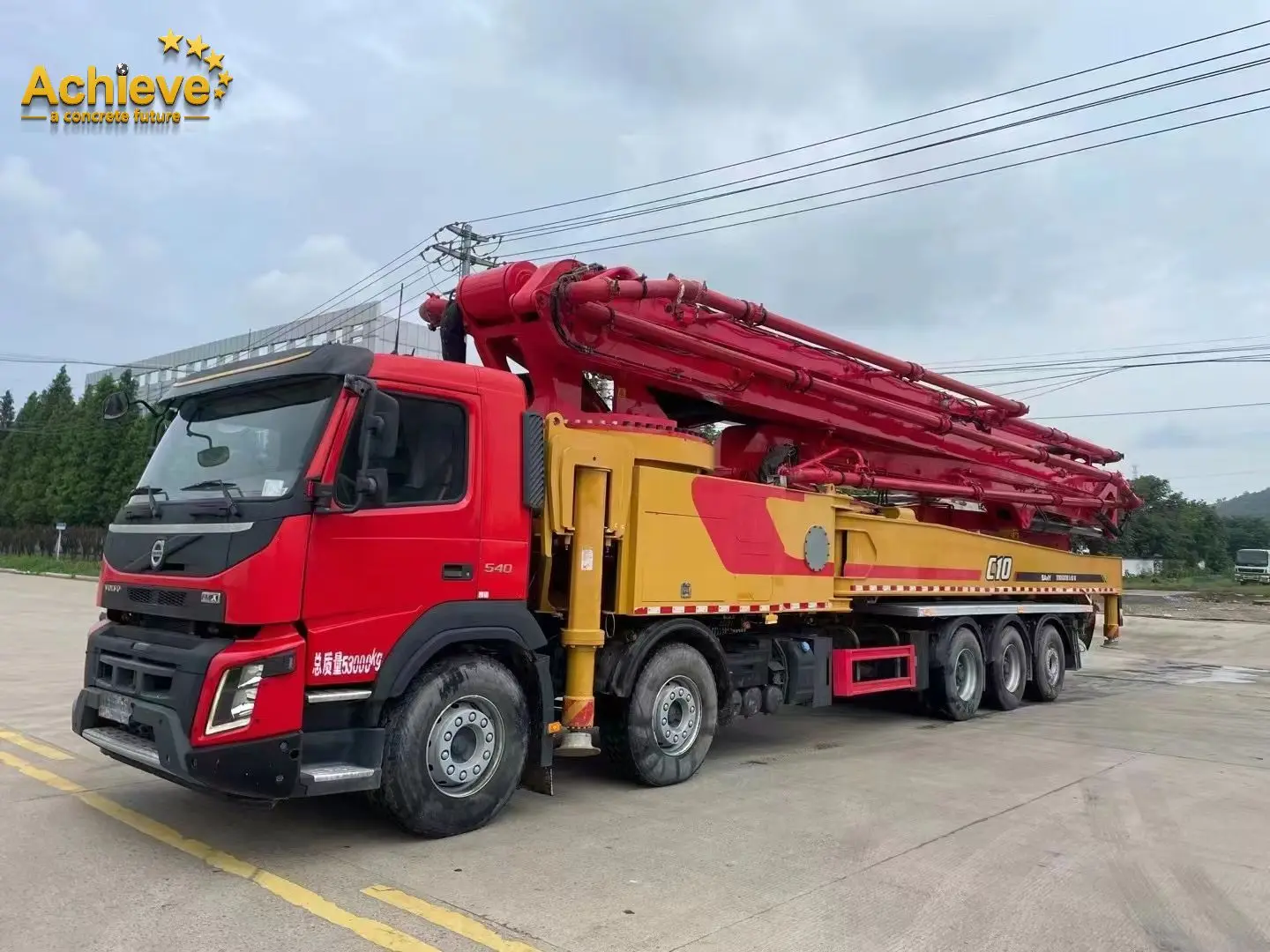 Achieve Sany 56M High Cost-Efficiency Concrete Pump Super Long Boom Wholesale Price Syg5445Thb 560C-10(Sl) Concrete Pump Truck