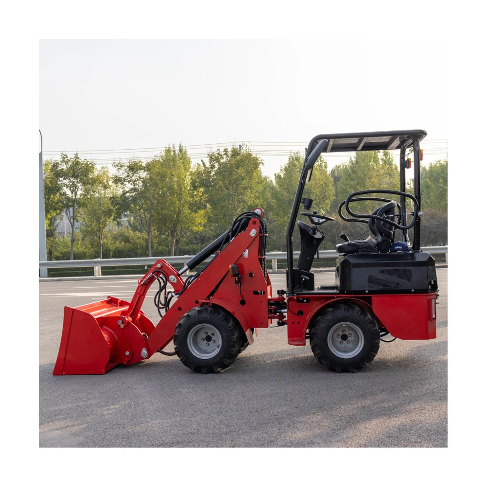 Manufacturer Mini Loader 0.6ton Payloader HTDL06wheel 600kg with Joystick
