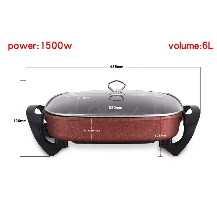 Многофункциональная домашняя электрическая маленькая кухонная сковорода для приготовления пищи сковорода квадратная Сковорода Омлет