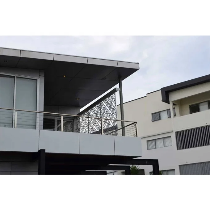 Garden Fence Decoration Commercial Laser Cut Metal Fencing Panel and Exterior Enclosures Decorative Laser Cutting Aluminum