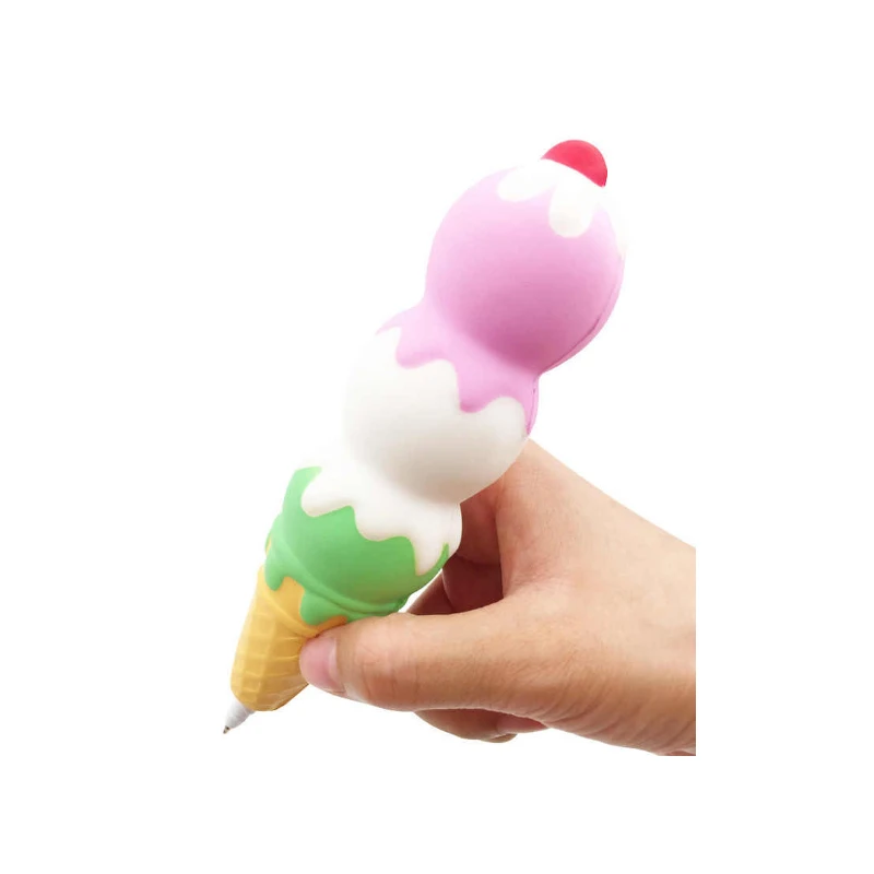 Stationery Cute Kawaii Ice Cream Lovely Candy Pen School Office Supply Handle Creative Novel Squishy Pen Toy