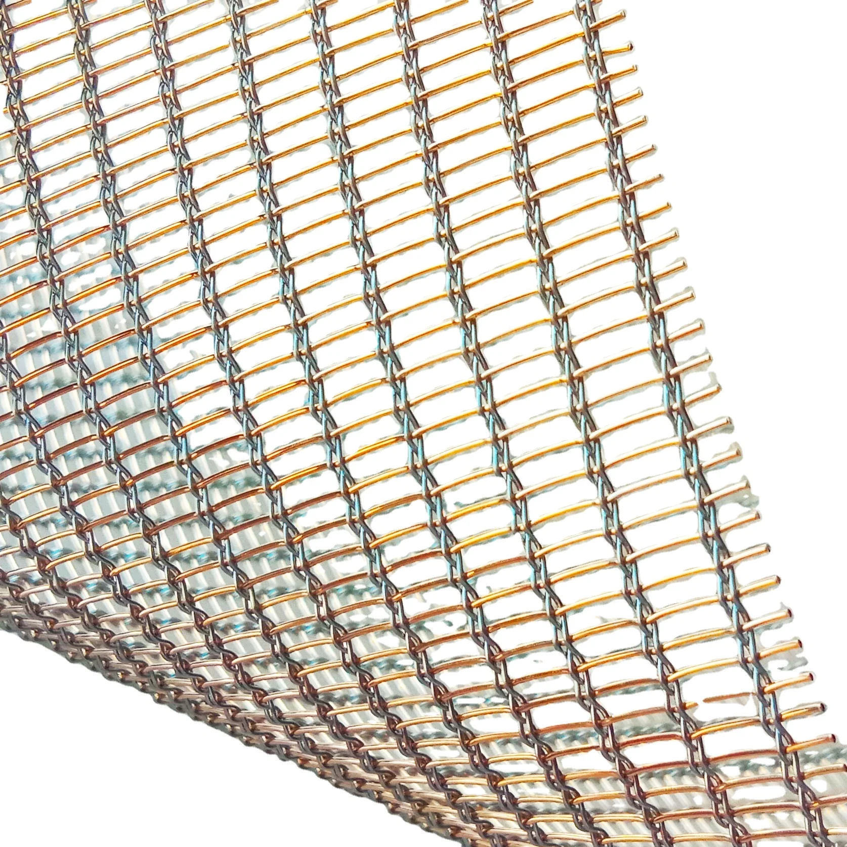 Архитектурная металлическая ткань, медная сетка для ламинированной стеклянной промышленности