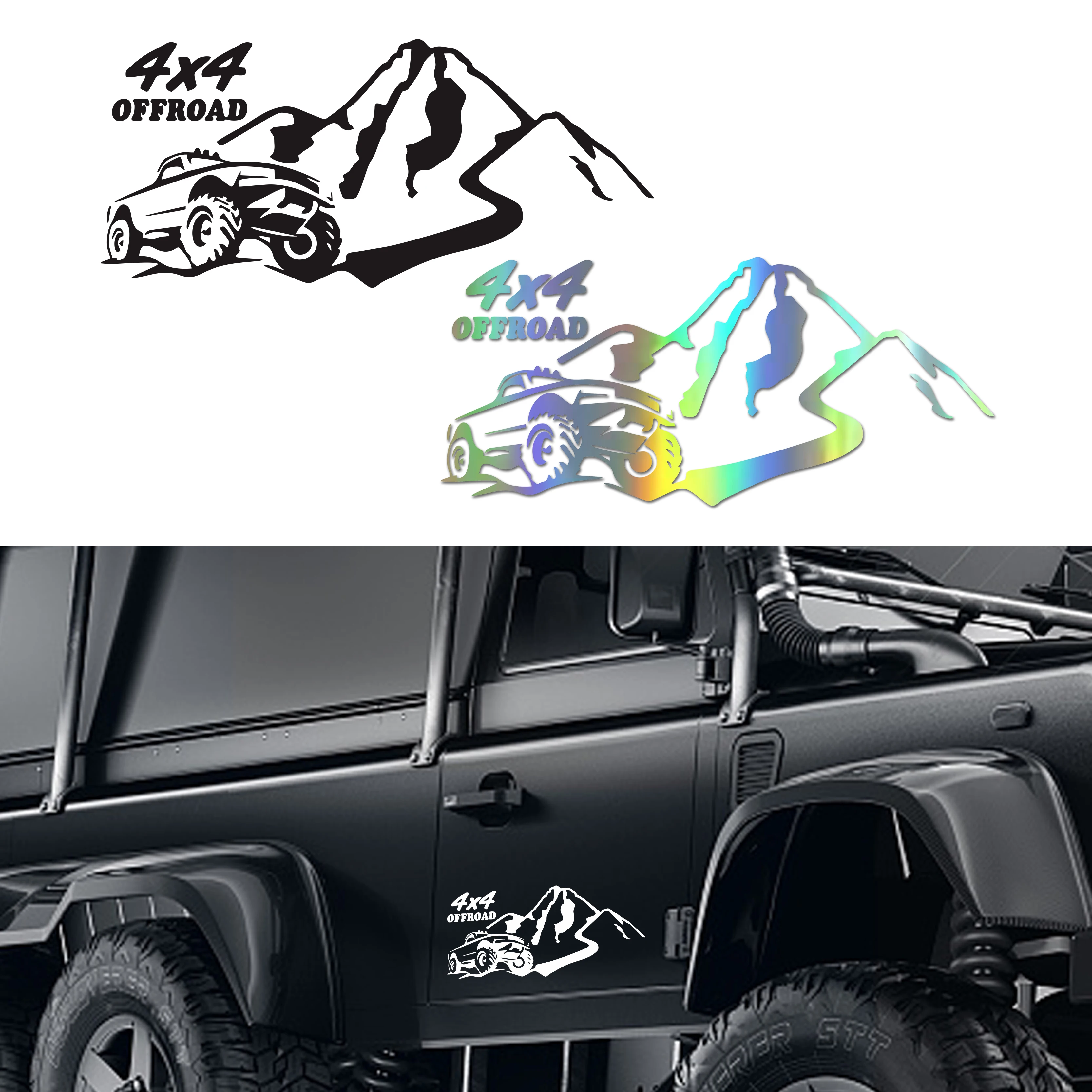 Brave Handsome Off-Road Logo Car Sticker Fashionable Vinyl Decals for Toyota Honda Lada VW Cute Exterior Accessories Automobiles