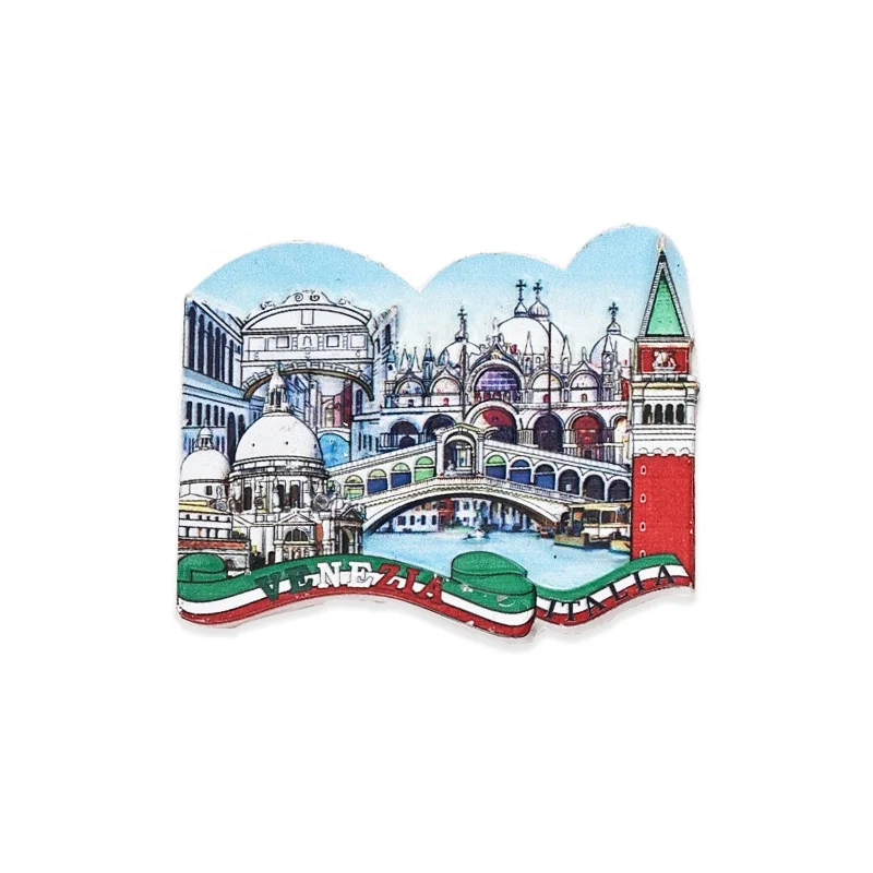Creative Custom Made Resin Italy Tourist Souvenir Gifts 3D Fridge Magnet For Home Decor