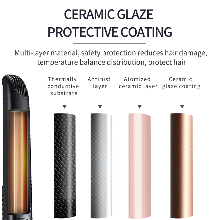 White Private Label Digital Titanium Straightening Ionic Straighten Tourmaline Hair Straightener Ceramic Irons Flat Iron Vendor