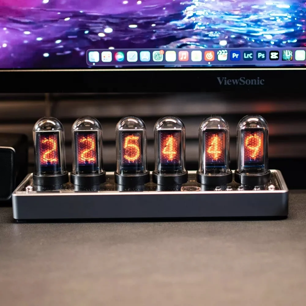 Современные DIY Nixie трубчатые часы запасные IPS дисплей