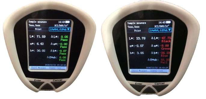 
CS-10 digital portable colorimeter for plastic paint printing food cement weaving dyeing 