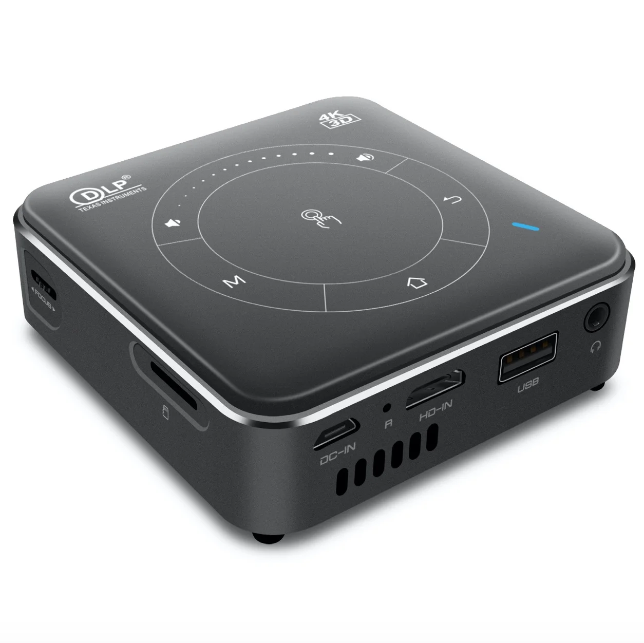  Умный мини мобильный кинопроектор Беспроводной Wi-Fi HD удобный 1920*1080P2021