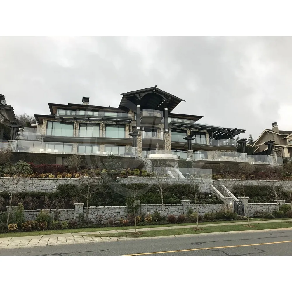Side Mounted Toughened Glass Railing Glass Railing Aluminum Designs Glass Stair Balustrade