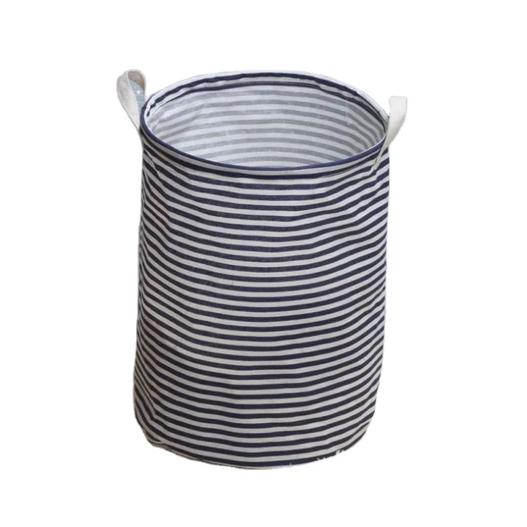 Supplier Heavy Duty Laundry Baskets KOREAN 1 Piece Canvas Opp Bag Single Storage Baskets Lead The Industry Golden Round 3 Days