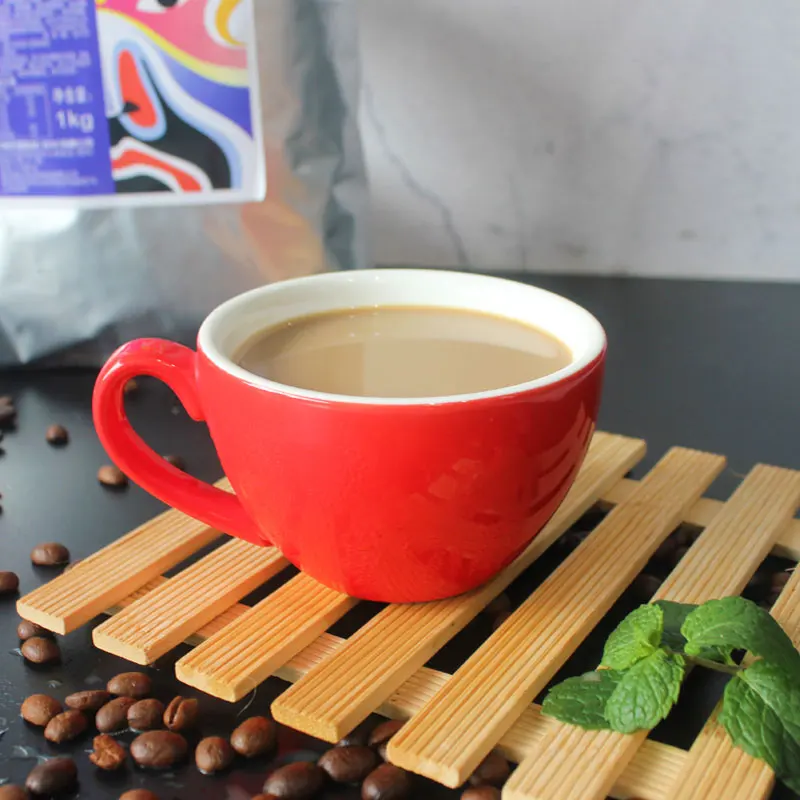 Three in one instant latte coffee powder raw material wholesale