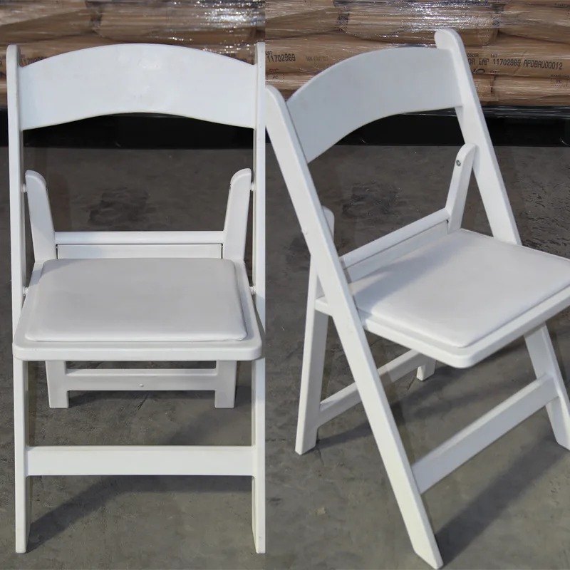 Wimbledon white outdoor folding chair for event