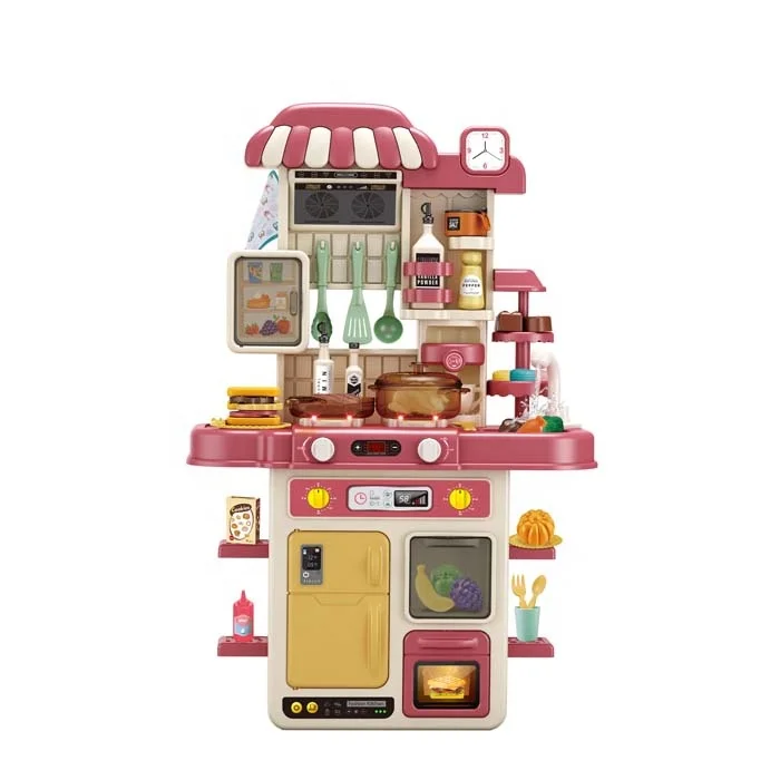Top selling products with musical light kitchen cooking set tableware toys for kids