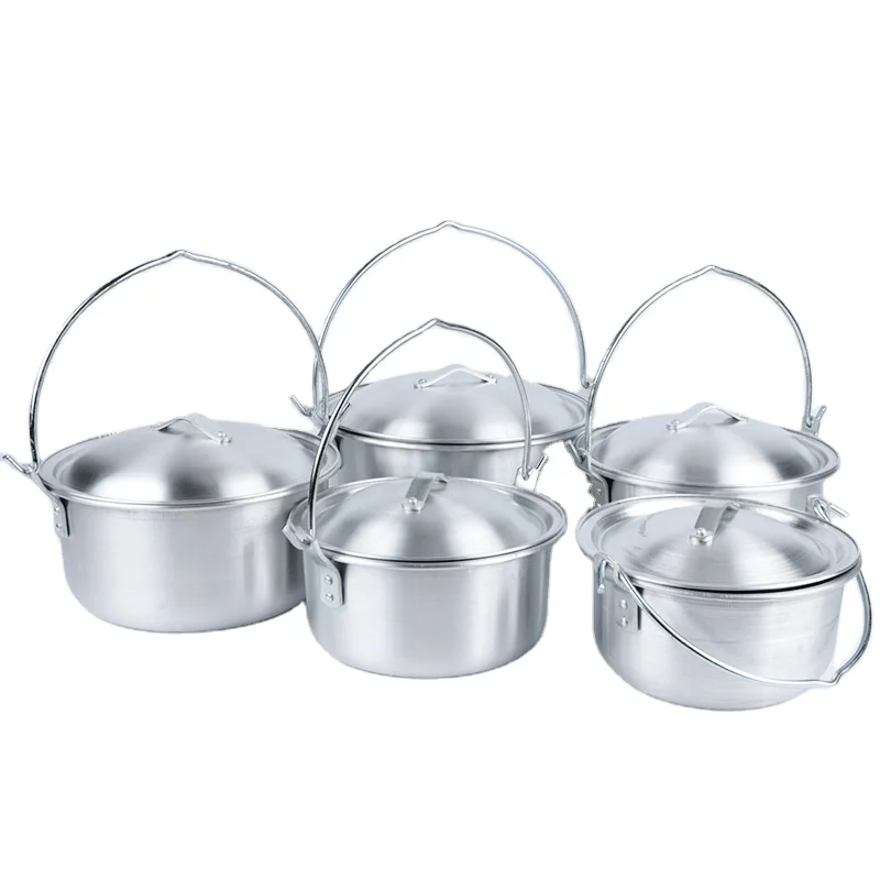 Customized Logo 5pcs setSoup Milk Cooking Pot Set Home Use Kitchen Cooking Pot with handle