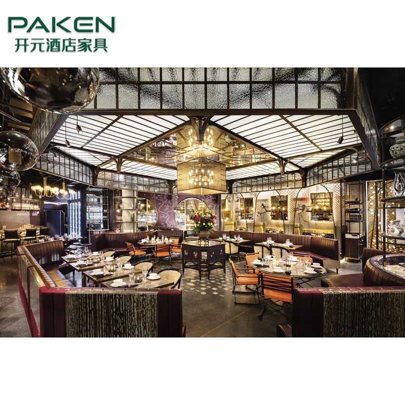 Industrial Style Restaurant Dining Table And Chair Set Metal Coffee Shop Cafe Furniture