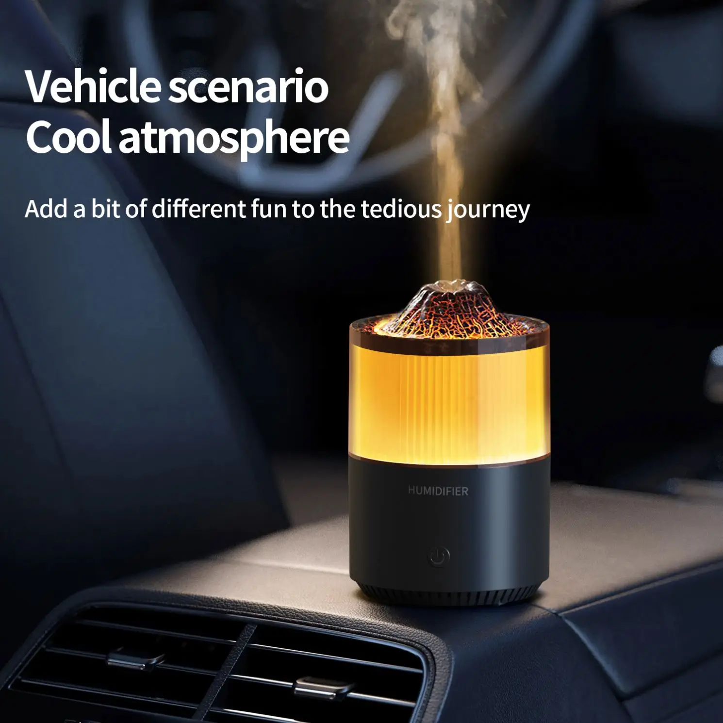 Best Selling Products 2024 multifunction  Flame Diffuser Essential Oil volcanic aroma diffuser