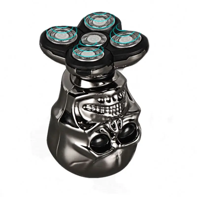 Mechanical style floating electric shaver Skull shape shaver 5 in 1 nose shaver