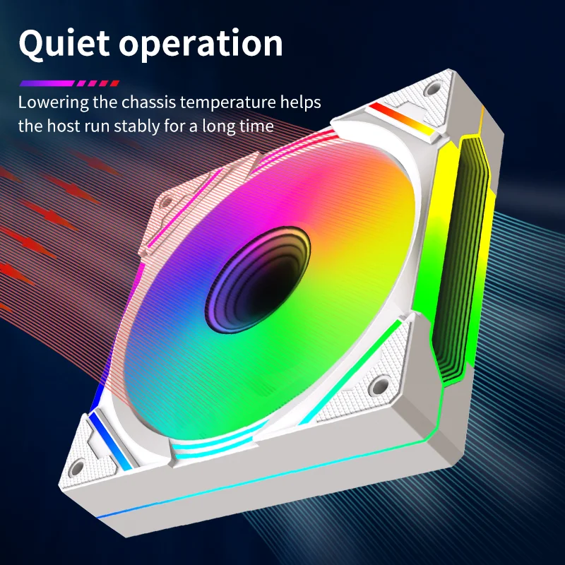 Factory DC 12V RGB Fan High Speed RPM RGB Cooler Computer Case Cooling Fan for Gaming PC