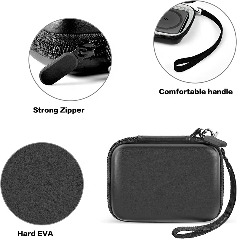 Custom Hard Travel Case for Anker 622 633 621 Magnetic Battery MagGo PowerCore 10000/5000mAh Foldable Wireless Portable Charger