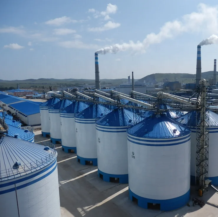 5000 ton 500tons grain corrugated steel silo used for sales