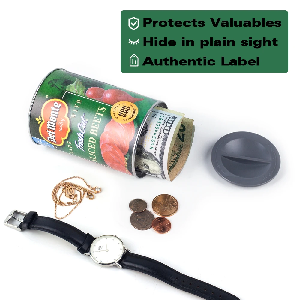 Diversion Safe Stash Delmonte Can With Hidden Storage Stash Can Hide Money Safe Security Container secret stash