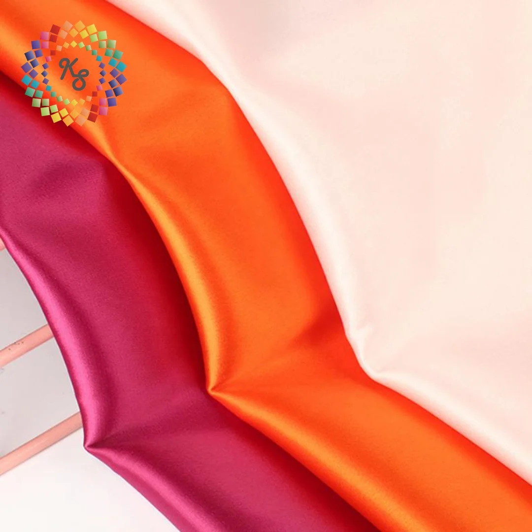 Bridal Satin Fabric Polyester Spandex Matte Stretch Satin Fabric For Wedding Dress