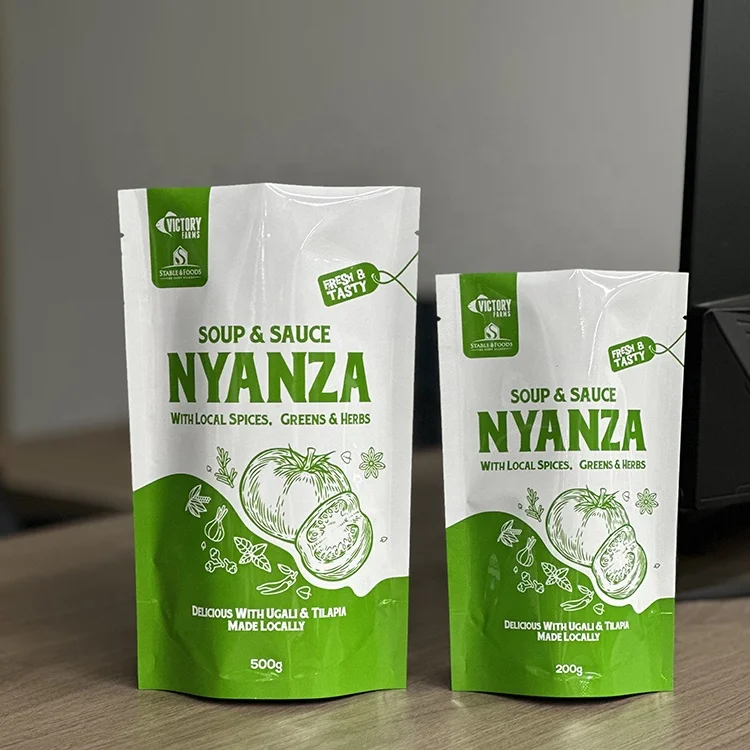 Tomato paste 70g bag black pepper sauce packaging retort pouch high temperature 121 moi moi cooking pouch