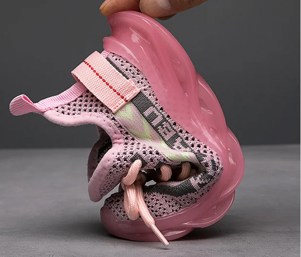 Оптовая продажа, новые осенние трикотажные удобные дышащие детские повседневные кроссовки Yeezy