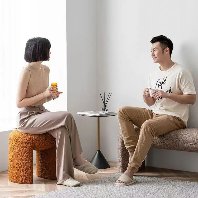 Entry shoe stool Light luxury bed end stool Northern Europe modern simple bench living room porch home seat stool