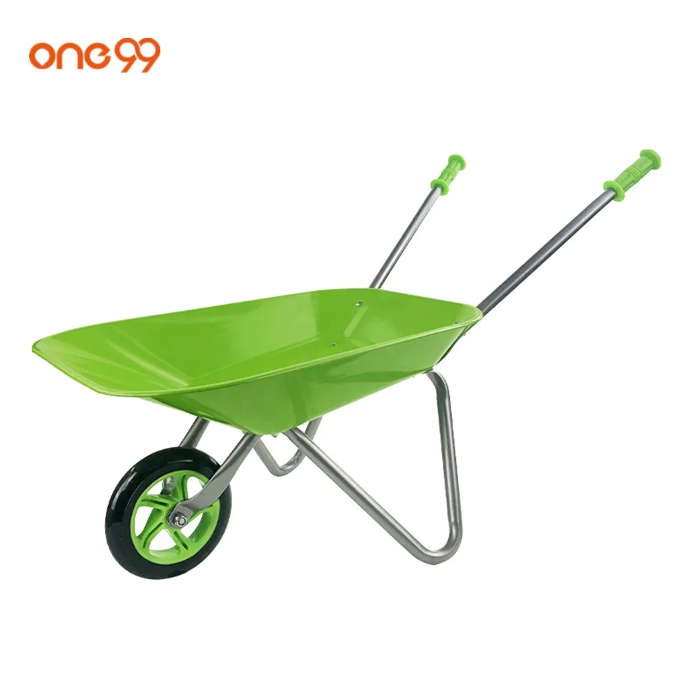 one99 wholesale kids steel wheelbarrow custom children gardening gardening tool kids toys kids real metal wheel barrow car