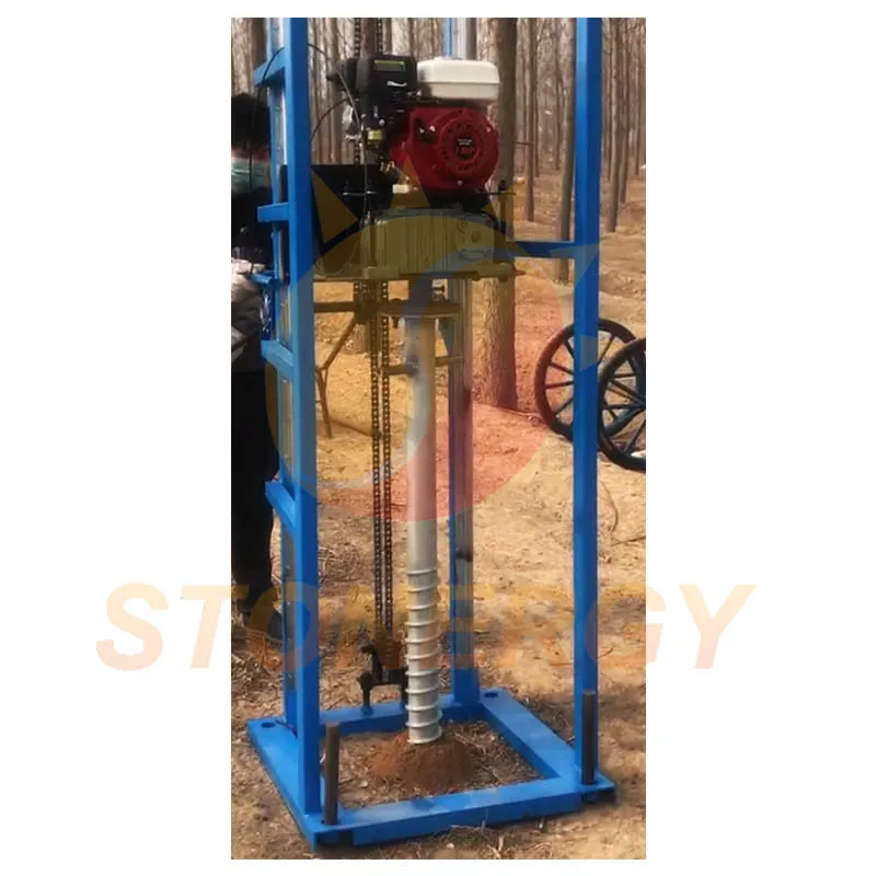 Hot Selling Portable Drilling Rig/ Small Drilling Machine/Crawler Mounted Solar Pile Driver ground screw spiral piling machine