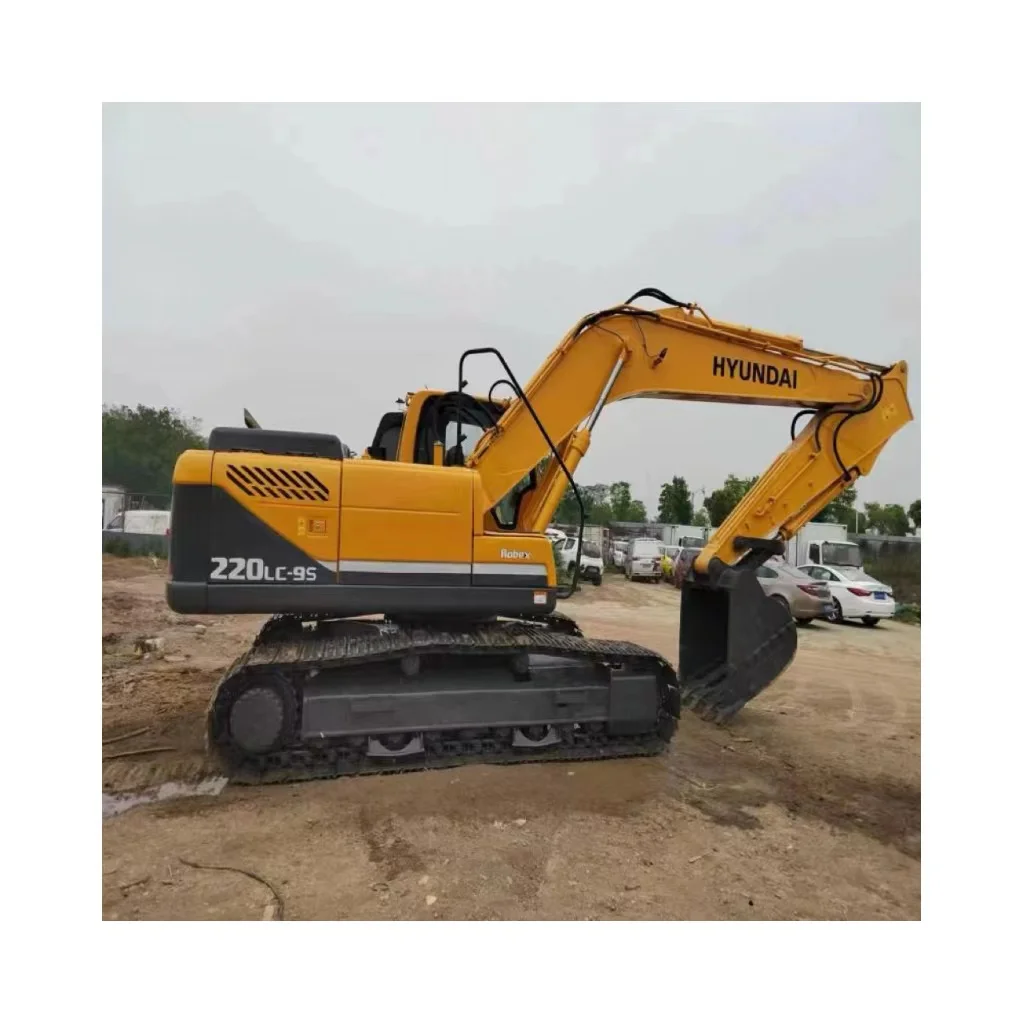 Хороший уровень низкая цена Hyundai R 220LC-9S экскаватор тяжелая экскаваторная машина 305lc/215lc/225lc с полным состоянием работы