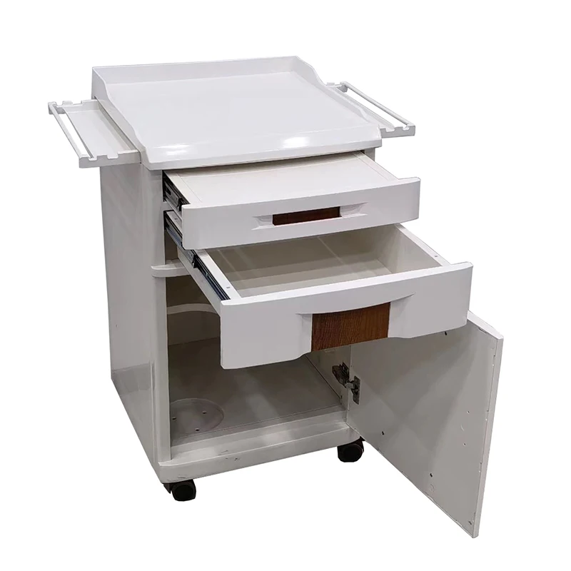 MN-BL006 медицинский шкаф мобильного типа больничный с 2 ящиками