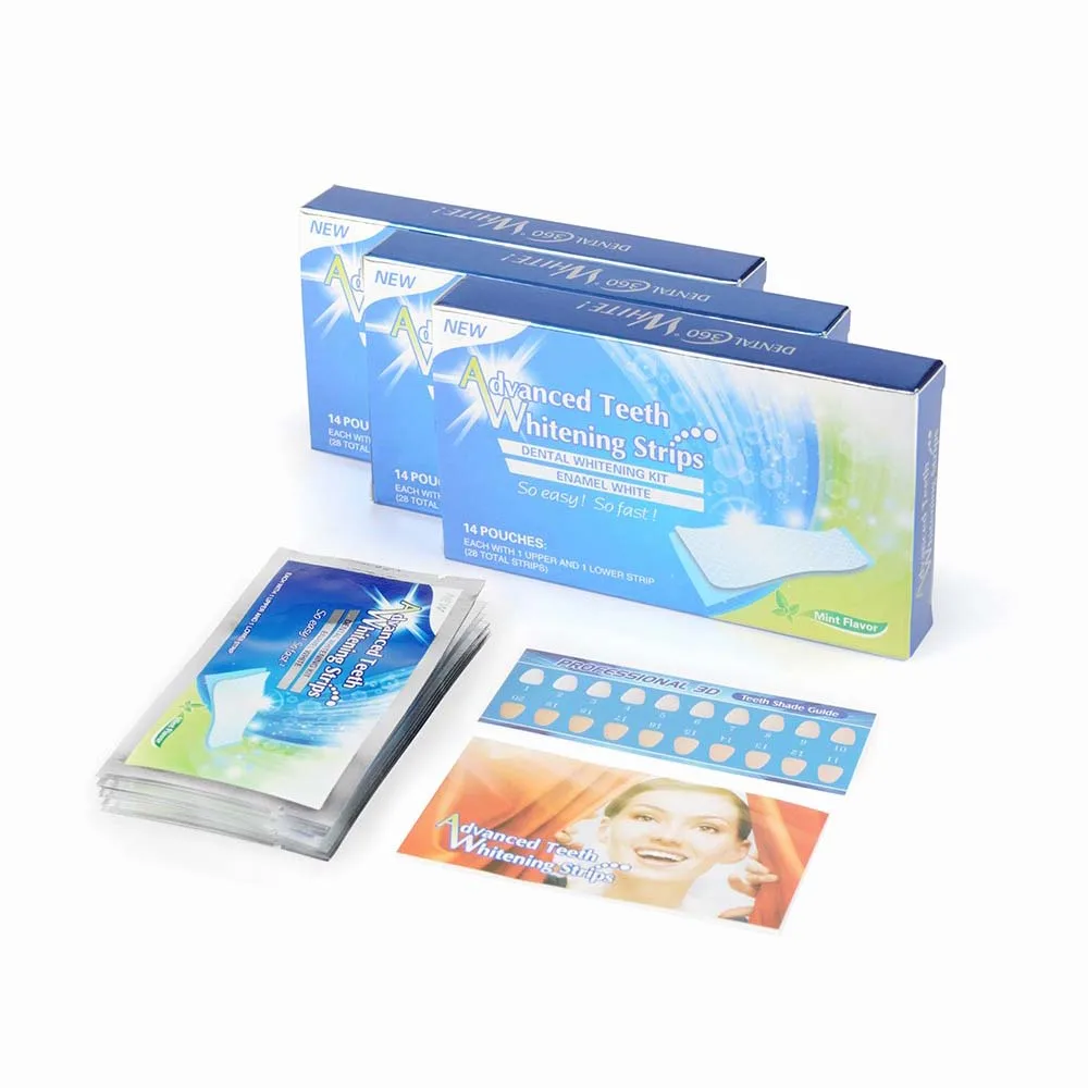 Hot Sale Dental Care Oral Hygiene Home Teeth Whitening Strips Advanced Teeth Stain Removar White Strips Tooth Whitener Dientes
