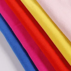 Stock Hundred Colors 180~300gsm Knitted Polyester Microfiber Sherpa Polar Fleece Two Sided Brushed Antipiling Jacket Fabric