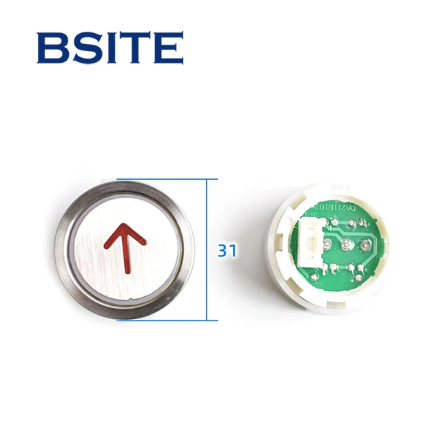 DA211B102 DA210 Mitsubishi Elevator Machine Buttons Elevator Push Button Switches Elevator Switch Button
