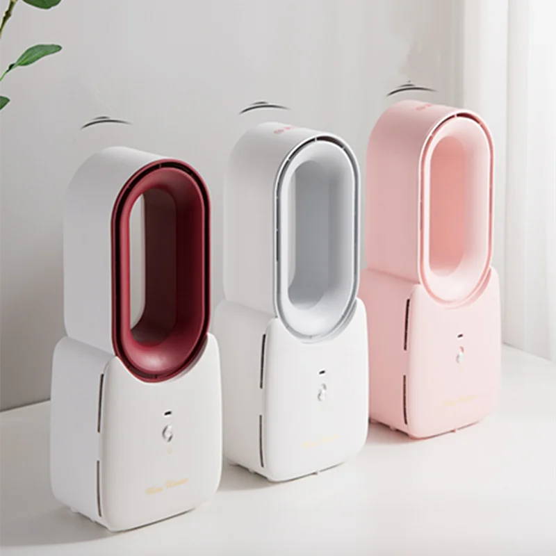 
Best Winter Mini Office Desk Small Fan Heater 700W Bladeless Fan Heater and Cooler 