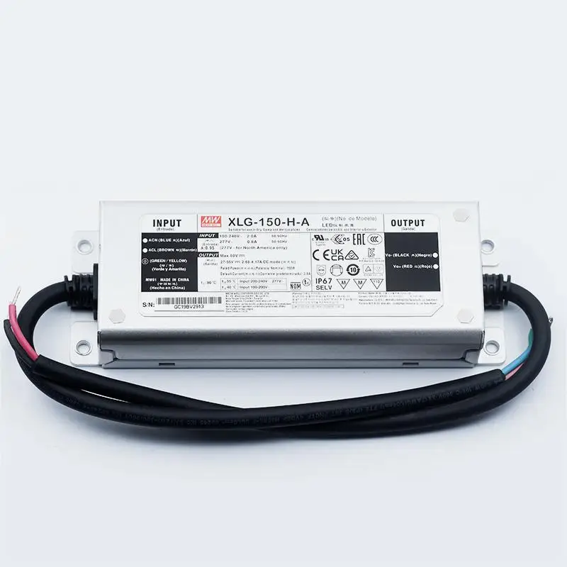 Meanwell XLG-150-24-A 6.25A 24V 150W LED Power Supply IP67 Mean Well LED Driver