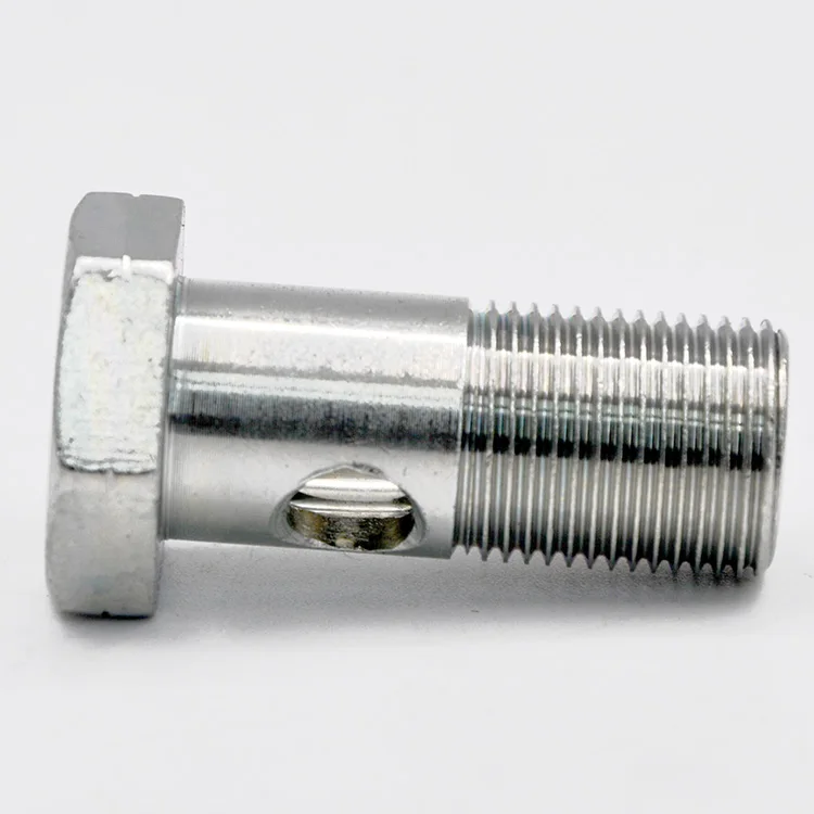 Oem Customized 4 Holes Hollow Bolt Hydraulic Hose Auto Parts Pipe Connector Hex Banjo Hollow Bolt